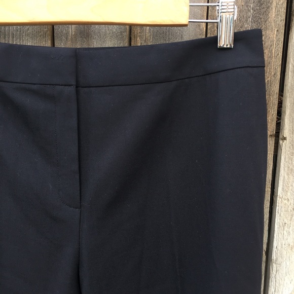 Lafayette 148 New York Italian Stretch Wool Menswear Pant Black 8 - Picture 5 of 16